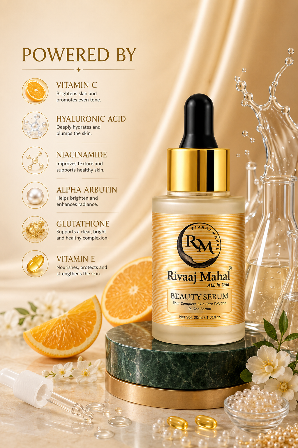Rivaaj Mahal All In One Beauty Serum.